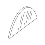 CAST 1/2 Moon Glass Lens for CDL1C Deck Light | XCGDL