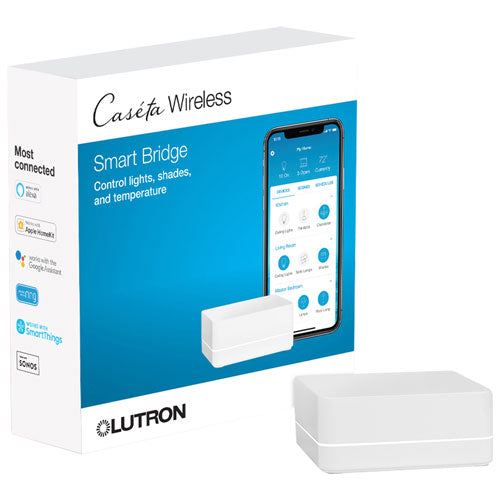 Product Display Visual of the SKU: L-BDGPRO2-WH-C for Marketing of theLutron Smart Hub PRO with HomeKit Technology | L-BDGPRO2-WH-C