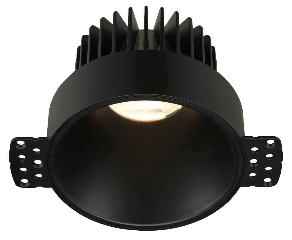 4" Round Deep Regressed LED 15W Open Plenum