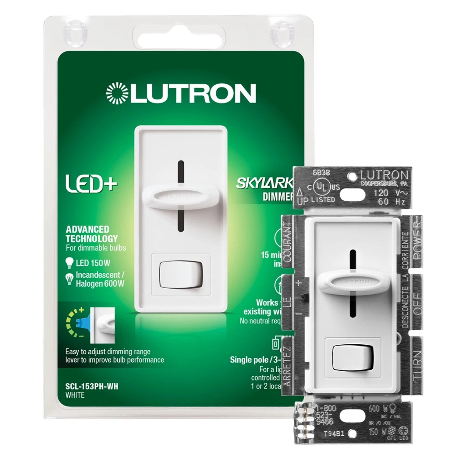 Lutron Skylark Dimmers, Switches & Fan Controls
