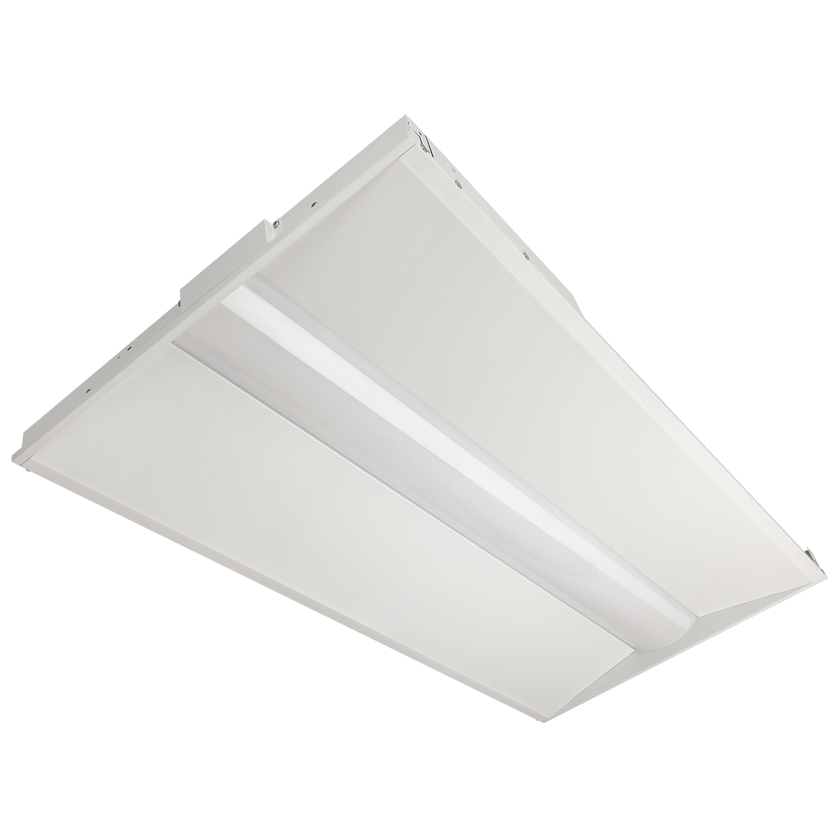 Reno Indoor — Panels & Troffers - representative product photo (from prism-2x4-center-basket-troffer-selectable-wattage-29-34-39-49w-up-to-130-lm-w-selectable-cct-3500-4000-5000k-120-347v)