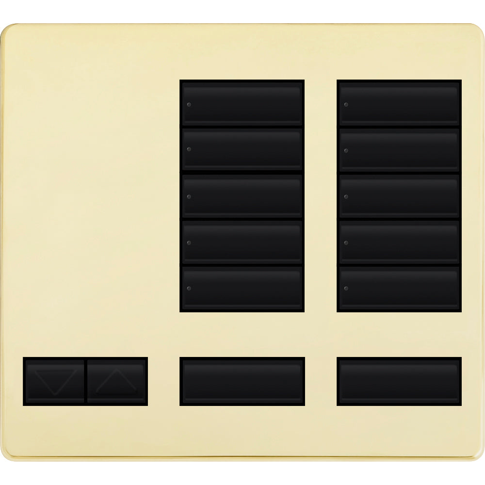 Replacement Faceplate for Lutron HomeWorks Tabletop 10 Button Keypad | LFK-T10RL