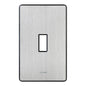 Lutron Fassada 1-Gang Wall Plate Traditional Toggle Opening |FG-1