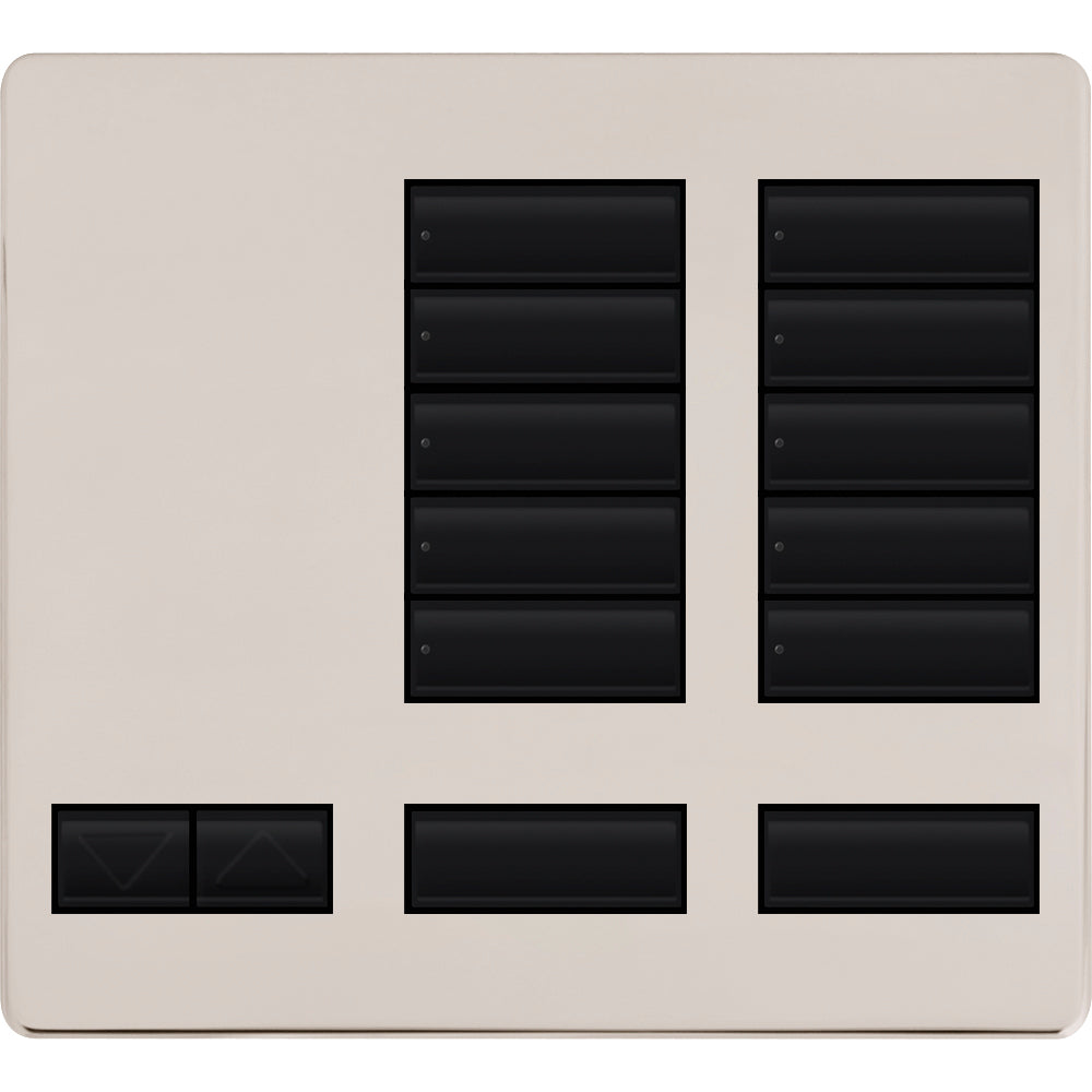 Replacement Faceplate for Lutron HomeWorks Tabletop 10 Button Keypad | LFK-T10RL