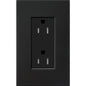 Lutron New Architectural 15A Tamper-Resistant Duplex Receptacle, Wall Plate Not Included, Matte Finish | LTR-15-TR