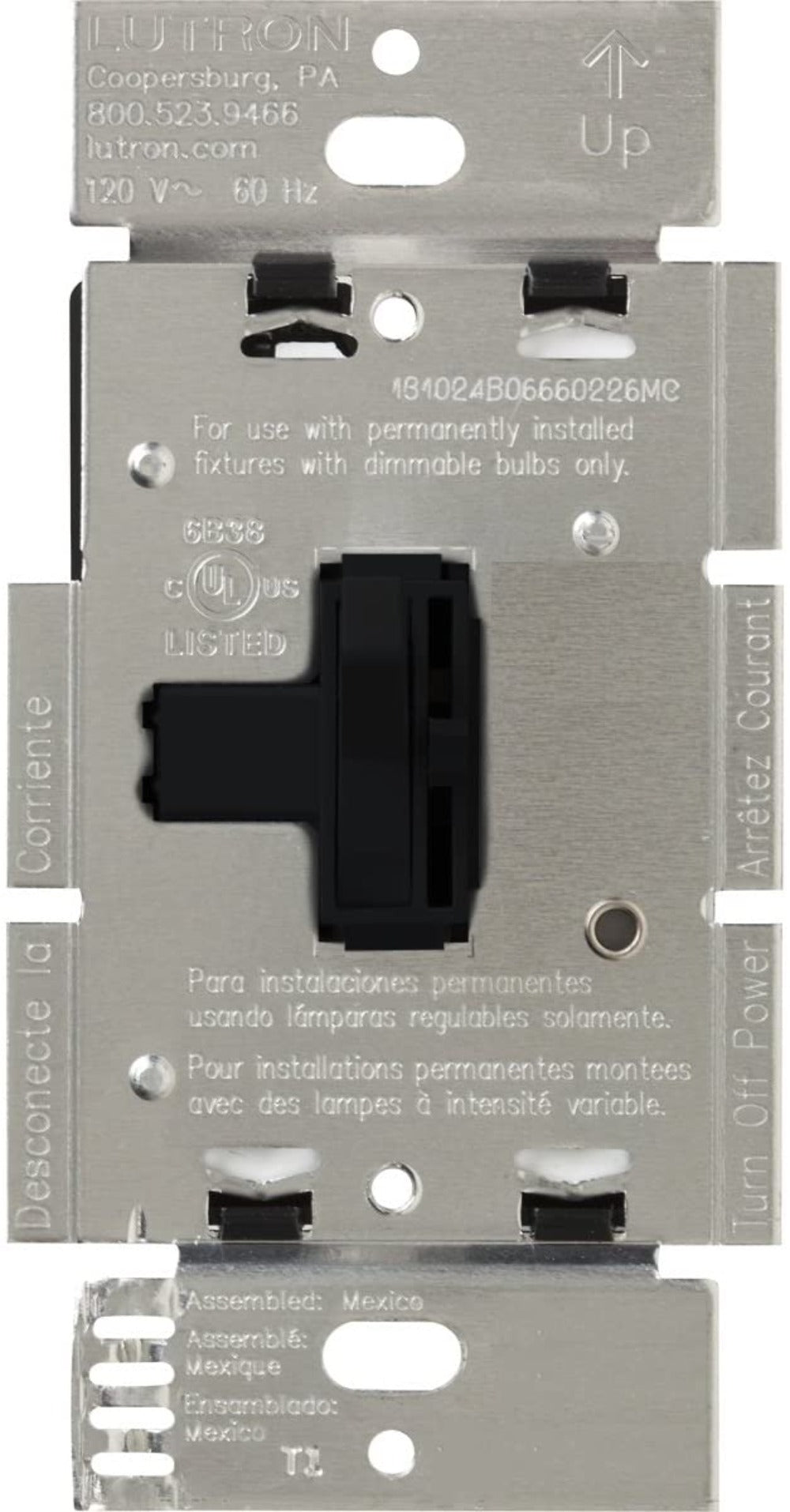 Lutron Ariadni MLV Dimmer Switch 450W (600VA) Single-Pole| AYLV-600P