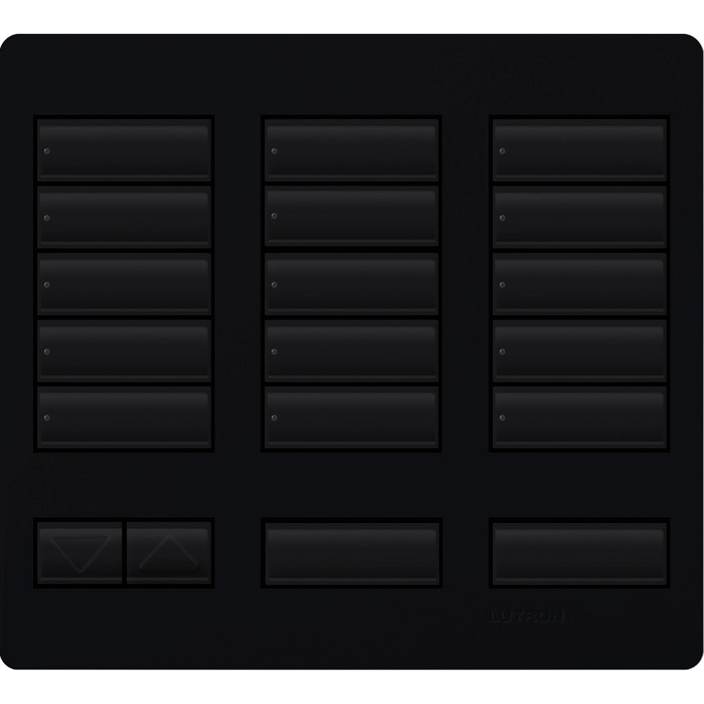 Replacement Faceplate for Lutron HomeWorks Tabletop 15 Button Keypad | LFK-T15RL