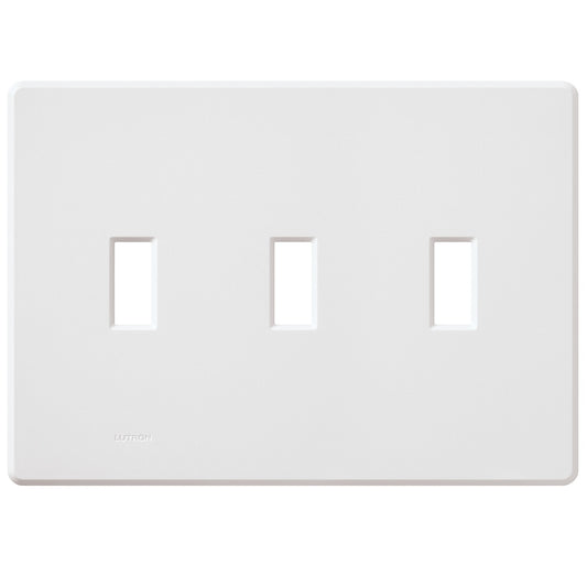 Lutron Fassada 3-Gang Wall Plate | For 3 Traditional Toggle Controls | FG-3