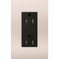 Lutron New Architectural 15A Tamper-Resistant Duplex Receptacle, Wall Plate Not Included, Matte Finish | LTR-15-TR