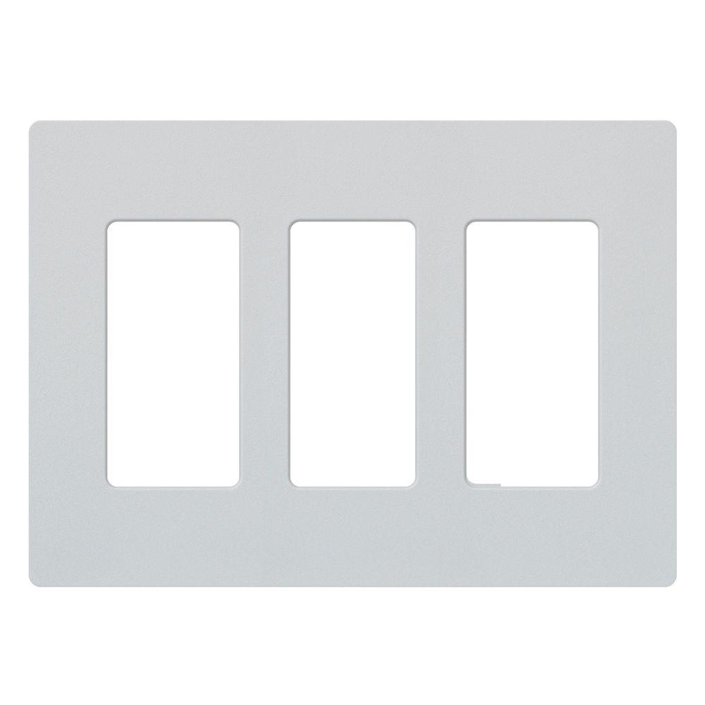 Lutron Claro 3-Gang Screwless Wall Plate | SC-3