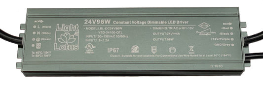 Product Display Visual of the SKU: LBL-DC24V96W for Marketing of theLotus 24V LED Lighting Driver | LBL-DC24V96W