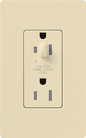 Lutron Nova T 15A Half-Dimming Tamper-Resistant Receptacle Architectural | NTR-15-HDTR