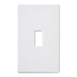Lutron Fassada Fashion Wall Plate | Traditional Toggle Opening | Matte Finish | FW