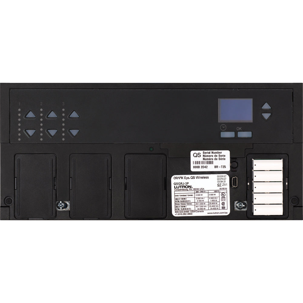 Lutron Grafik Eye QS Wireless Main Unit, 3-Zone, No Faceplates, 120-127V or 200-240V | QSGRJ-3P