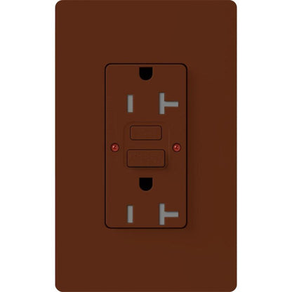Lutron Tamper-Resistant Self Testing GFCI Receptacles - Satin Color 20A 125V | SCR-20-GFST-XX