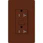 Lutron Tamper-Resistant Self Testing GFCI Receptacles - Satin Color 20A 125V | SCR-20-GFST-XX