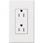 Lutron Nova T Architectural 15A Tamper-Resistant Duplex Receptacle (Wall Plate Included) | NTR-15-TR