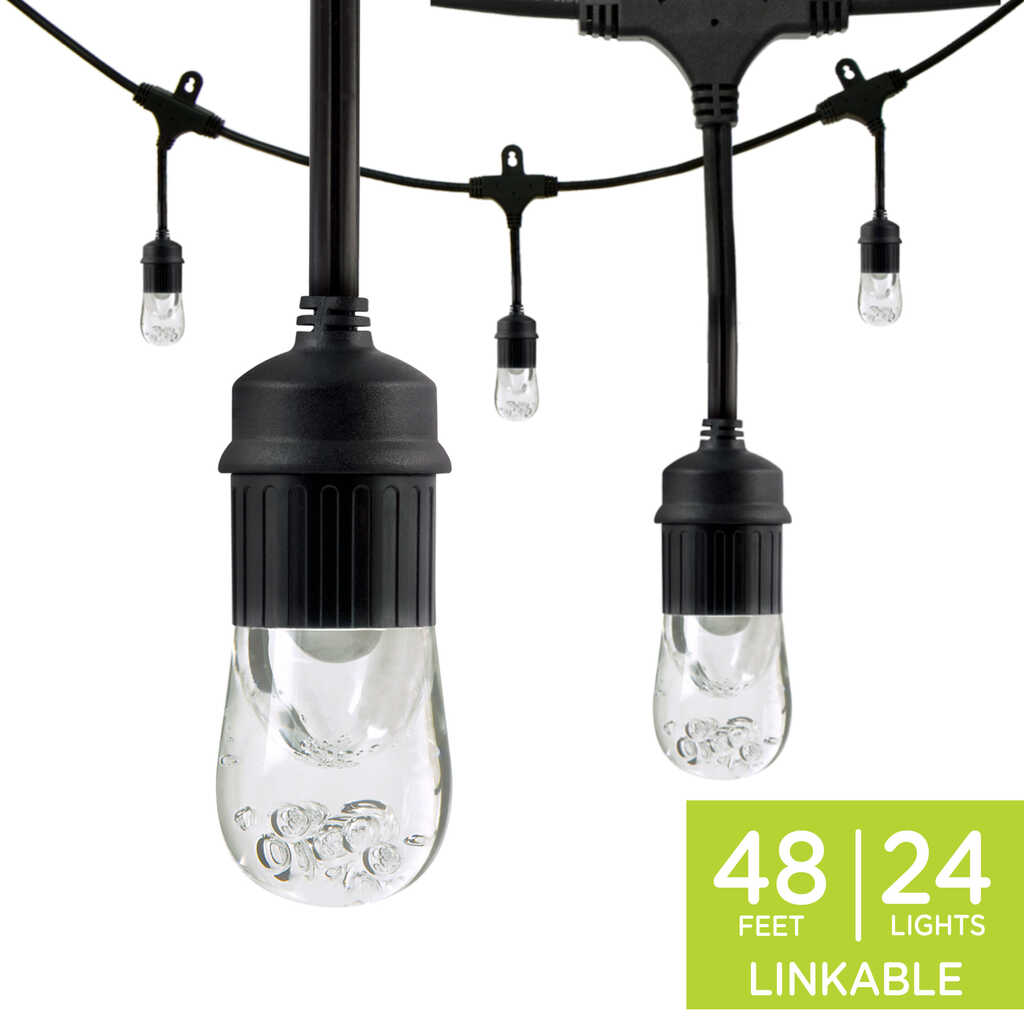Enbrighten Classic LED Cafe Lights, 48ft | 31664