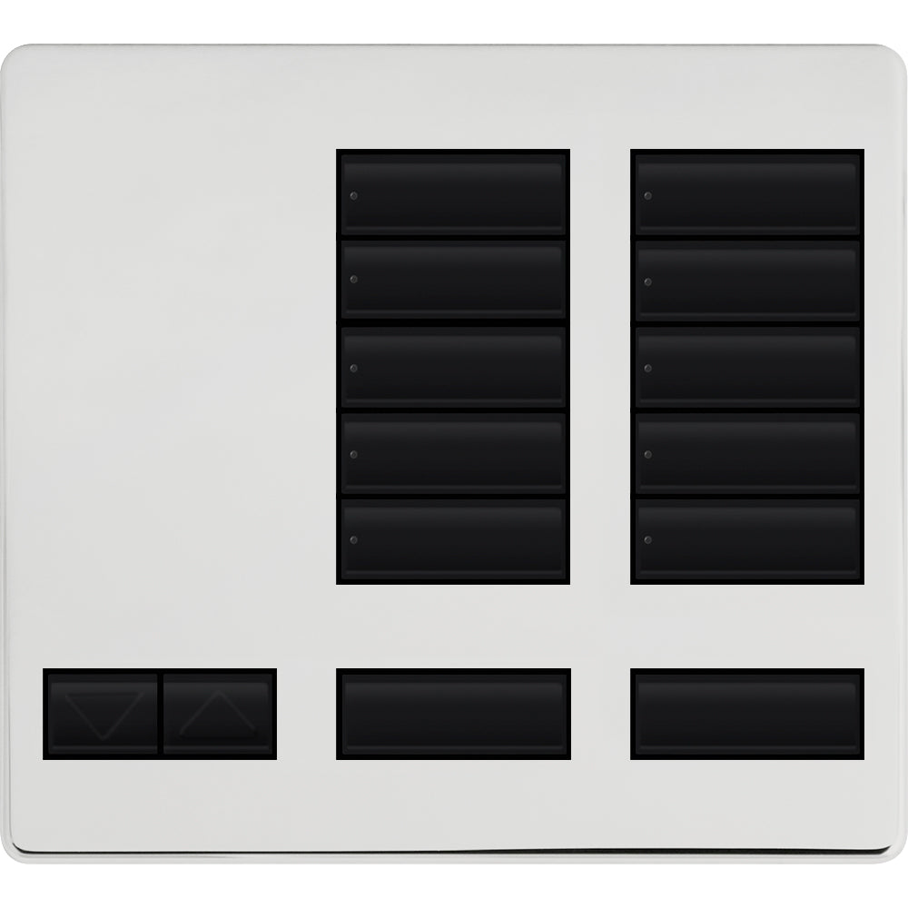 Replacement Faceplate for Lutron HomeWorks Tabletop 10 Button Keypad | LFK-T10RL