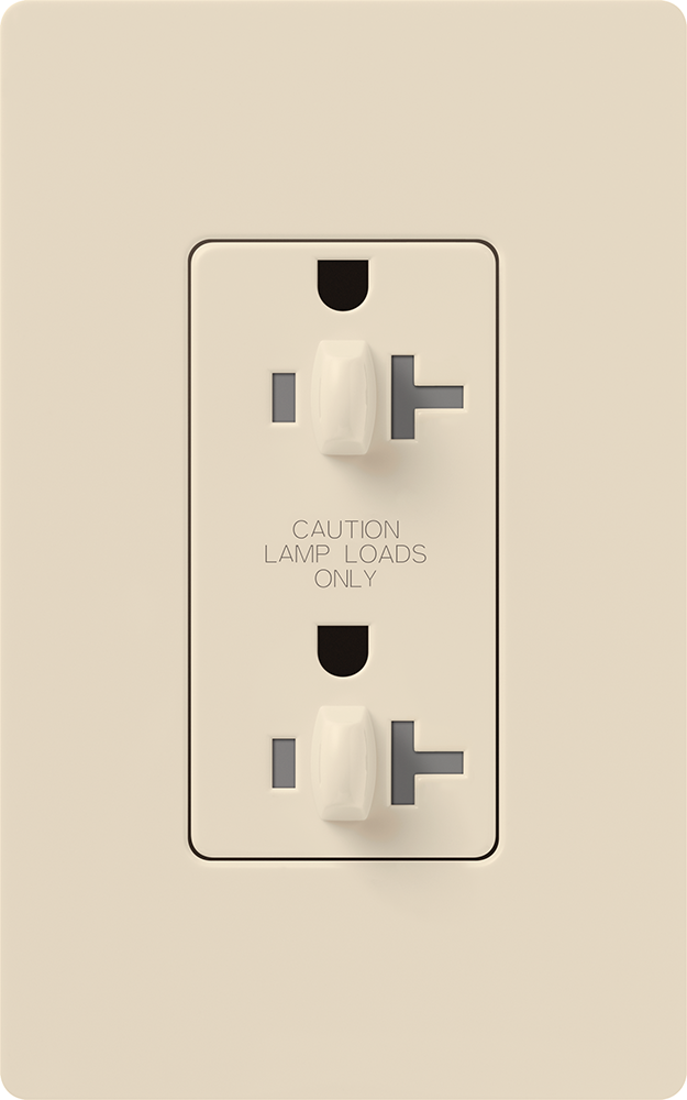 Lutron Dual Dimming Tamper-Resistant Receptacles - 20A 120/125V | CAR-20-DDTR-XX
