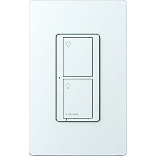 Lutron Caseta Wireless Smart Switch RF 2-Button On/Off Switch 5A Lighting/3A Fan - Clear Connect Type A, No Neutral Required | PD-5S-DV