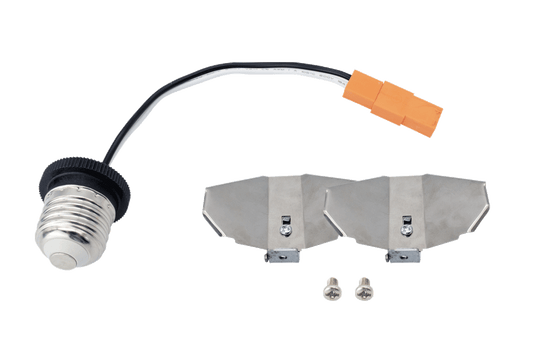 Product Display Visual of the SKU: 4" Clip for Marketing of theLotus Retrofit E26 Adaptor & Butterfly clips for LBL-JB10W-5CCT-AC | 4-inch-clip