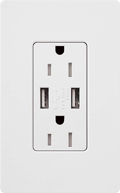 Tamper-Resistant USB Receptacles - 15A 125V | CAR-15-UBTR-XX