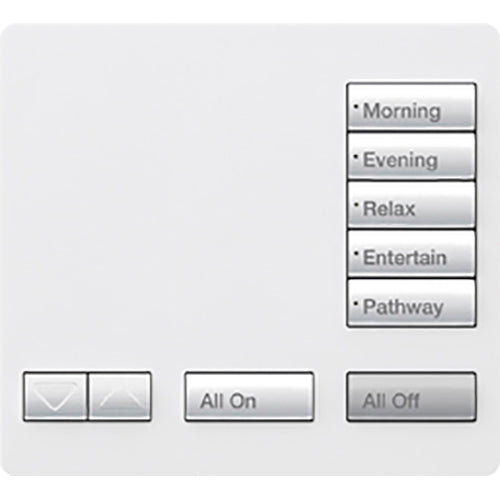 Lutron RadioRA 2 Tabletop Designer Keypad (5-button with raise/lower) | RR-T5RL-XX