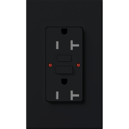Lutron Nova T 20A Self-Testing GFCI Receptacle - Tamper-Resistant | NTR-20-GFST