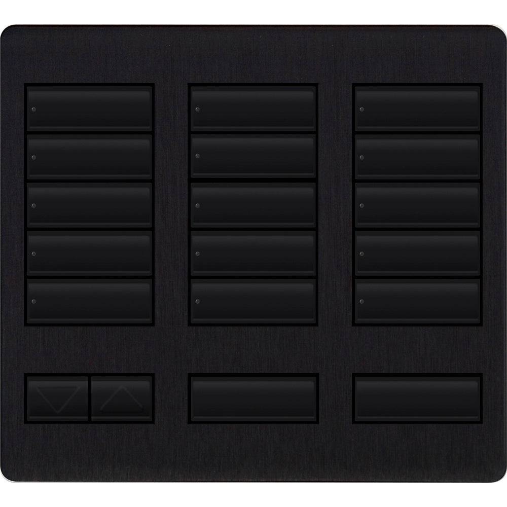 Replacement Faceplate for Lutron HomeWorks Tabletop 15 Button Keypad | LFK-T15RL
