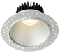 Lotus LD4R 15W 4-inch invisible trim deep regressed LED downlight with silver reflector