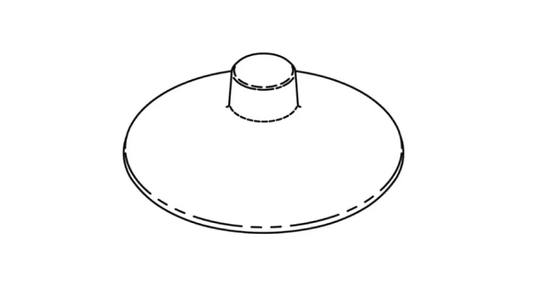 CAST Top for Small China Hat Area/Path Light (CCH1CB) | CCH1TA