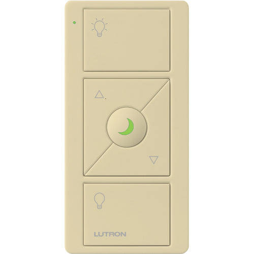 Lutron Pico Wireless Remote with Nightlight (3-button raise/lower, light icons) | PJN-3BRL-GXX-L01