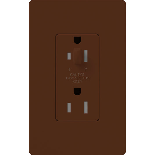 Lutron Nova T Architectural 15A Half-Dimming Tamper-Resistant Receptacle | NTR-15-HDTR
