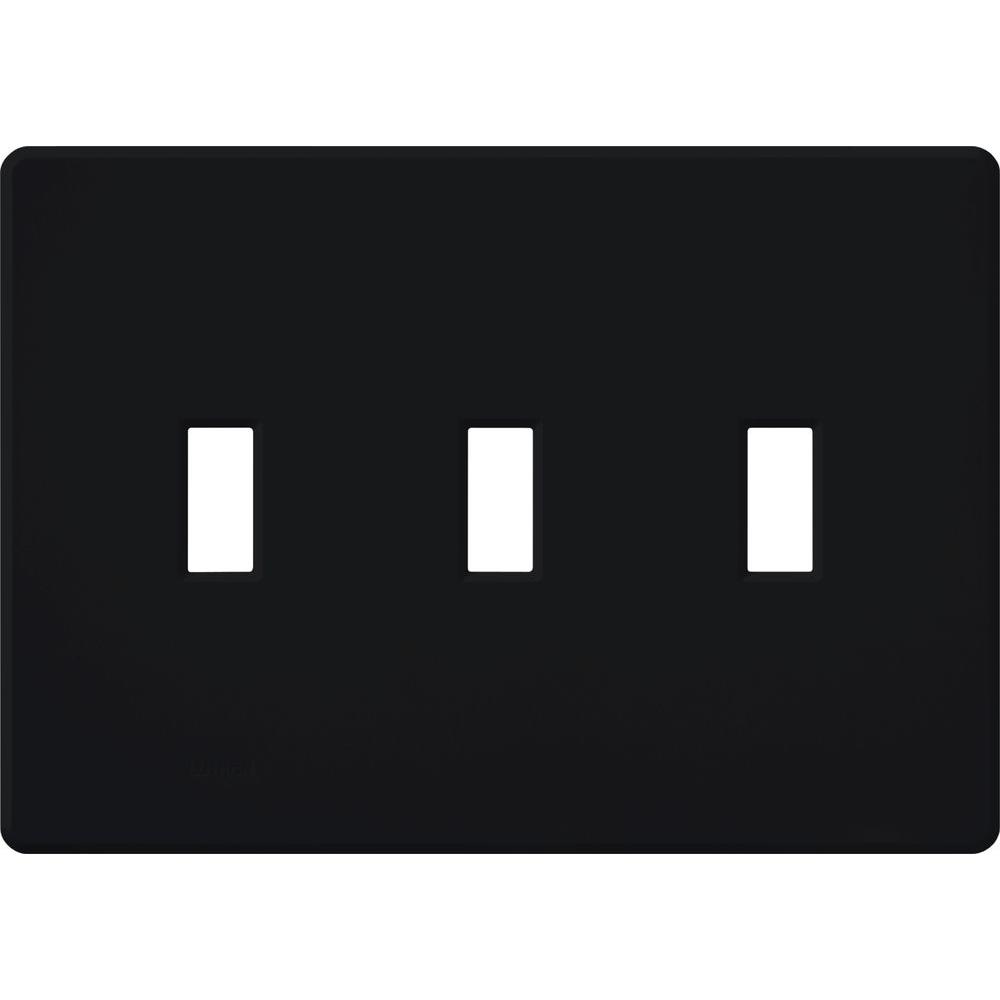 Lutron Fassada 3-Gang Wall Plate | For 3 Traditional Toggle Controls | FG-3