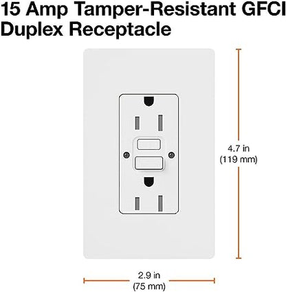 Lutron Tamper-Resistant Self Testing GFCI Receptacles - 15A 125V | CAR-15-GFST-XX