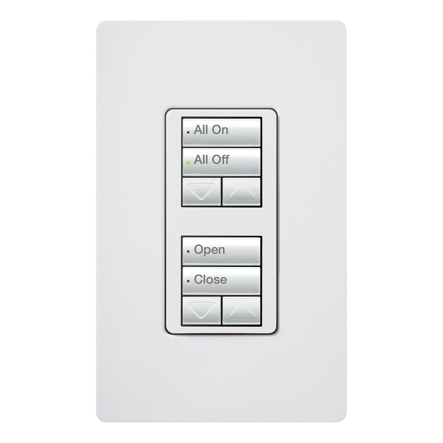 Lutron RadioRA 2 Wall-mount Designer Keypads (Dual group with 2 Raise/Lower) | RRD-W2RLD-XX