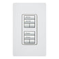 Lutron RadioRA 2 Wall-mount Designer Keypads (Dual group with 2 Raise/Lower) | RRD-W2RLD-XX