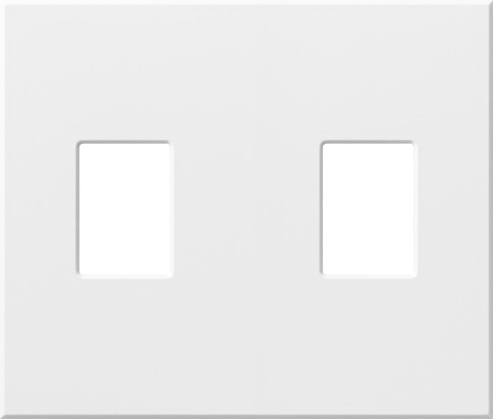 Lutron Nova T 1-Gang Wall Plate Fits 1 Small Vareo or GRAFIK Eye Control - No Fins Broken (NFB) | NT-K-NFB