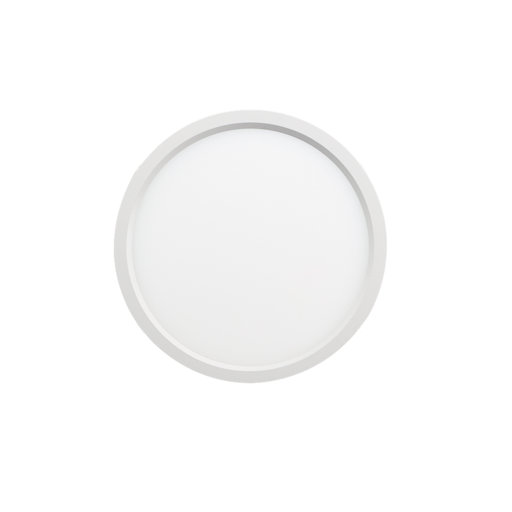 Reno Sol - 9" Slim Surface Round 18W | 1150Lm | Selectable CCT 27/30/35/40/50K | 120V | White Finish | RENO-S9R-MCCT / R31103