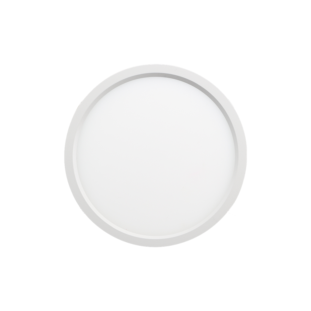 Reno Sol - 12" Slim Surface Round 22W | 1450Lm | Selectable CCT 27/30/35/40/50K | 120V | White Finish | RENO-S12R-MCCT / R31104