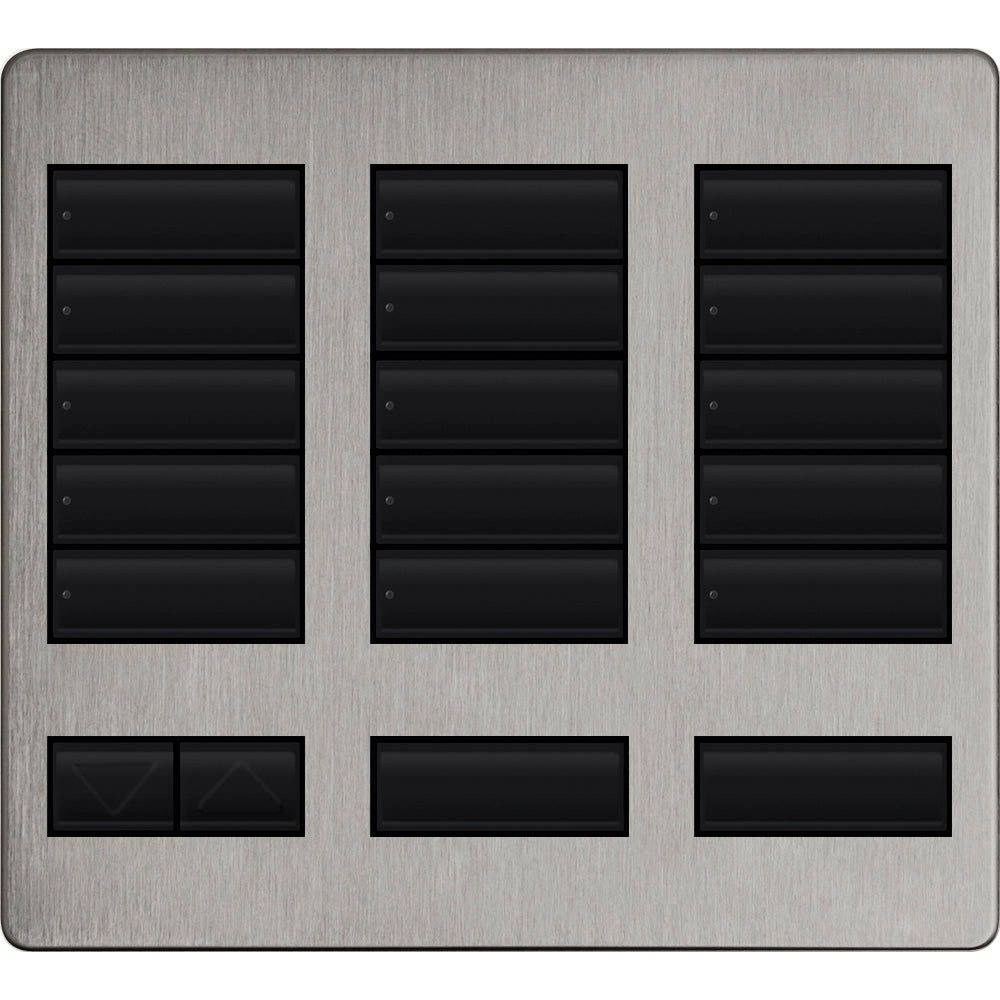 Replacement Faceplate for Lutron HomeWorks Tabletop 15 Button Keypad | LFK-T15RL
