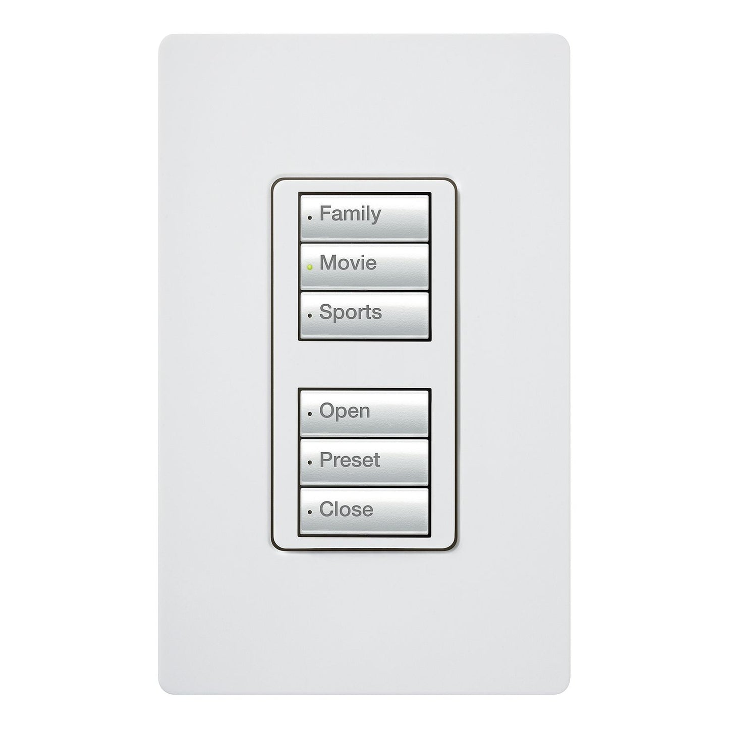 Lutron RadioRA 2 Wall-mount Designer Keypads (3 Button dual group) | RRD-W3BD-XX