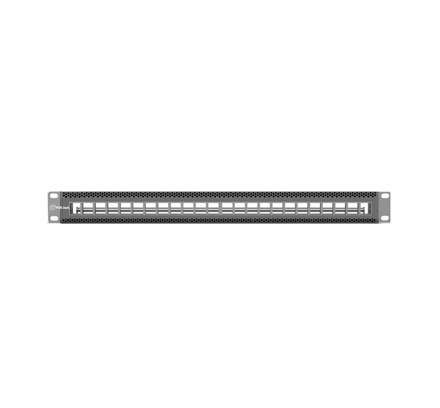 Grid 24-Port Rackmount Patch Panel | Cat6/Cat6e/Cat6A Structured Cabling | POEJKPP6-24