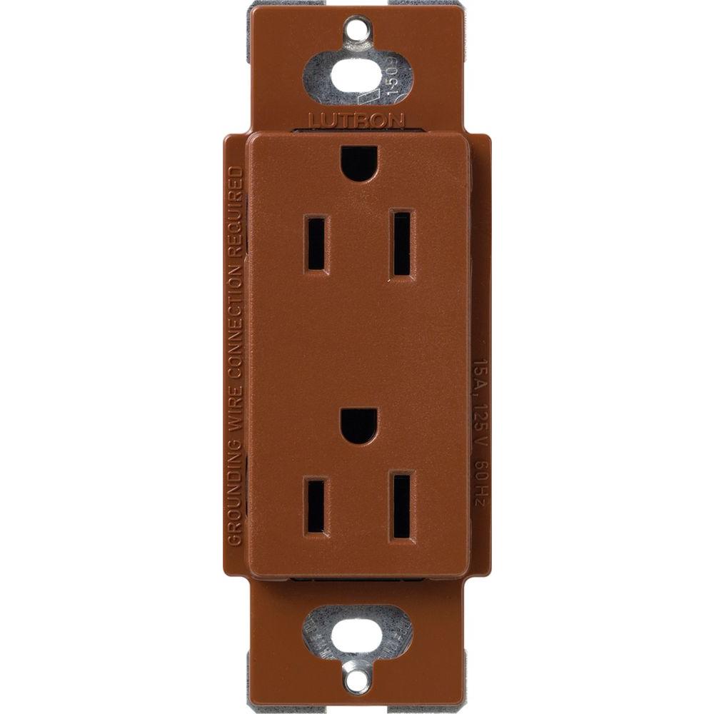 Lutron Tamper-Resistant Receptacles - Satin Color 15A 125V | SCRS-15-TR-XX