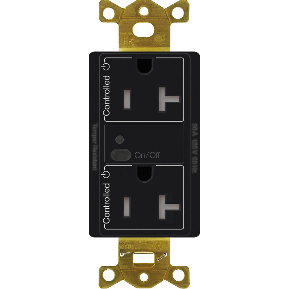 Lutron Vive Wireless Receptacle 20A Dual-Switching Duplex Tamper-Resistant | CAR2S-20-DTR