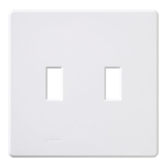 Lutron Fassada 2-Gang Wall Plate - Traditional Toggle Opening |FG-2