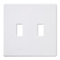 Lutron Fassada 2-Gang Wall Plate - Traditional Toggle Opening |FG-2