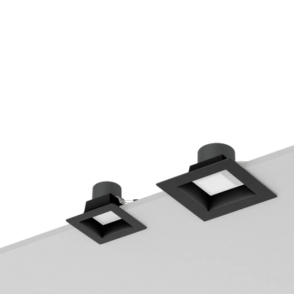 Reno Zeta - 6" Square Commercial Downlight - Selectable Wattage 15/18/22/26/30W - Selectable CCT 2700/3000/3500/4000/5000K - 120-347V - 3-in-1 Dimming | RENO-DL6-MW-DV-MCCT-SQ