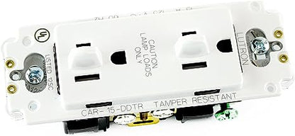 Lutron Dual Dimming Tamper-Resistant Receptacles - Satin Color 15A 120/125V | SCR-15-DDTR-XX